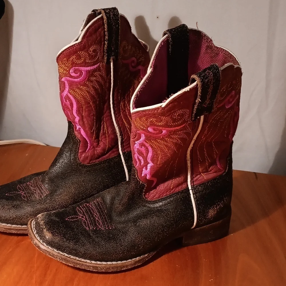 Ariat Girls Cowboy Boots Size 11.5